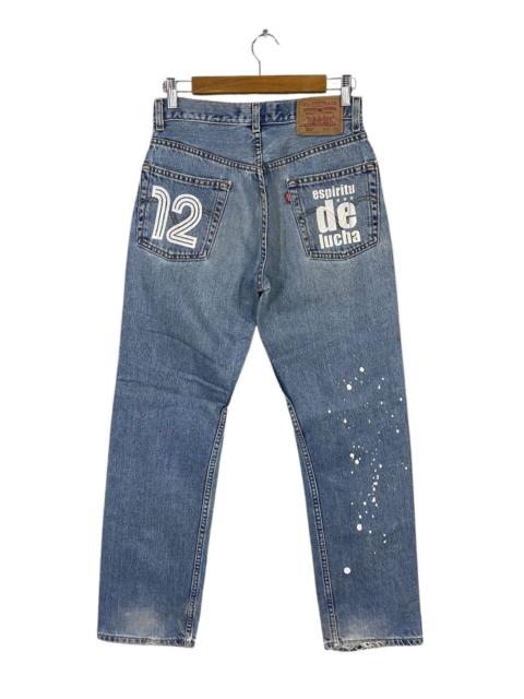 Levi's Levis regular fit 505 x yokohama f.marinos denim pant