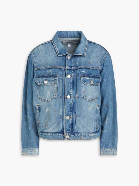 FRAME Painted denim jacket