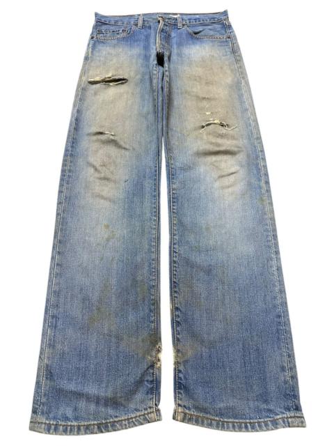Other Designers Archival Clothing - Vintage 80s Levis 501 Mud Wash Style Distress Loose Jeans