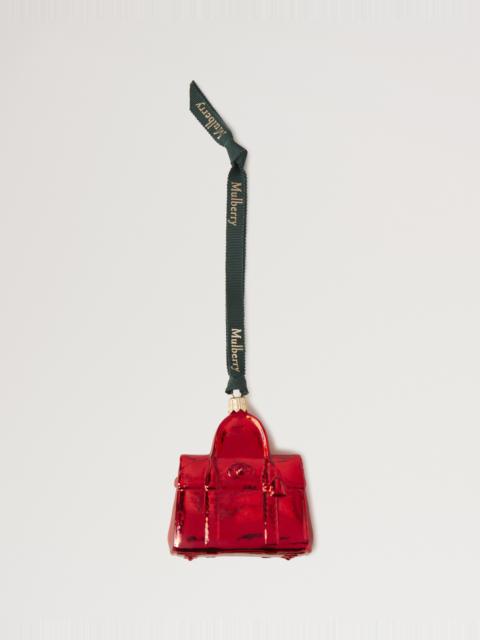 Mulberry Bayswater Bauble
Scarlet Red Glass