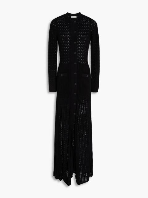 Sandro Crochet-knit maxi dress