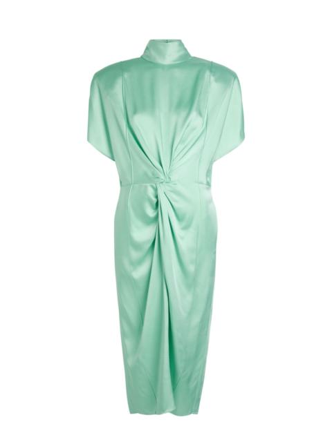 Stella McCartney Stella Mccartney Twisted Satin Midi Dress