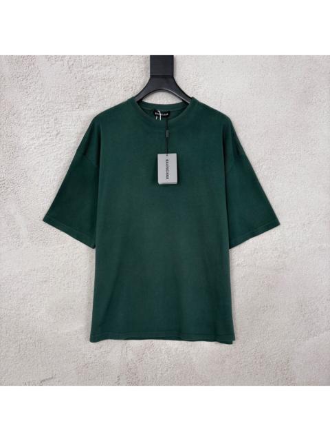 BALENCIAGA Balenciaga Lake Green Washed Short Sleeve T-Shirt