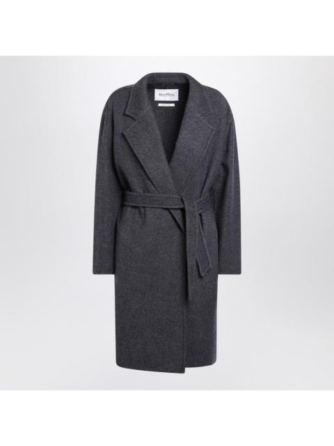 Max Mara Max Mara Blue Wool Coat With Denim Effect Women