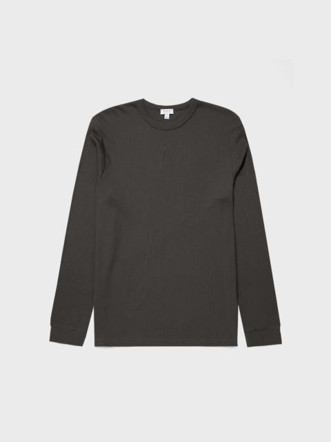 Sunspel Long Sleeve Waffle T‑shirt