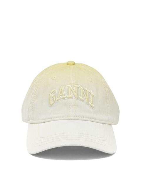 GANNI Ganni Baseball Cap Yellow Women