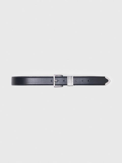 maje Smooth leather belt