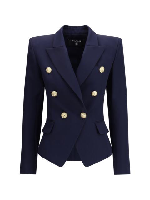Balmain Women 6 Buttons Fitted Wool Jacket