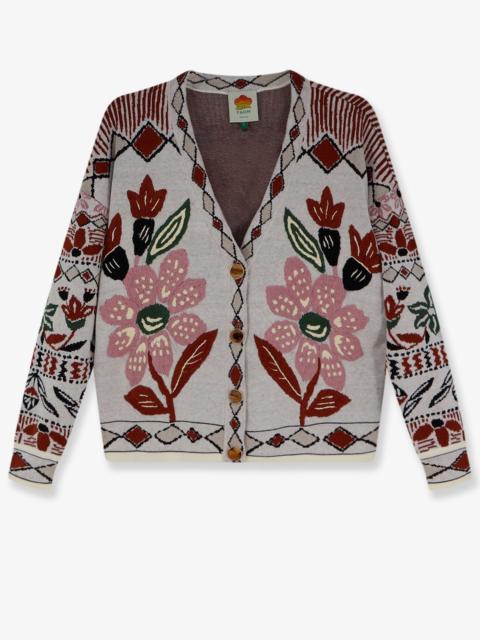 FARM RIO Farm Rio Cardigan with Multicolor Embroidery Women