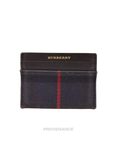 Burberry Burberry Card Holder Wallet - Navy Check