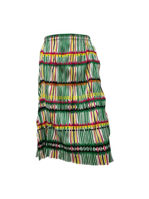 PLEATS PLEASE ISSEY MIYAKE Spring Summer 2002 Pleated Checkered Midi Skirt