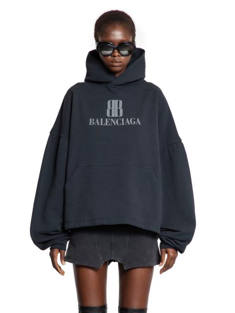 BALENCIAGA Nano-Bb-Cropped-Hoodie