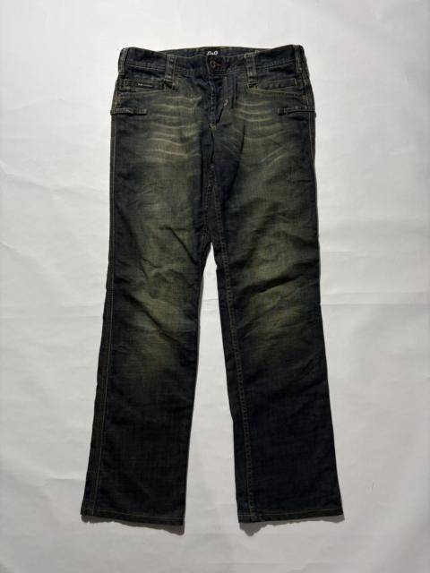Dolce & Gabbana 00’s DOLCE & GABBANA MUD WASH DENIM JEANS