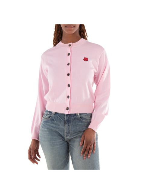 KENZO Kenzo Knitted Flower Patch Wool Cardigan