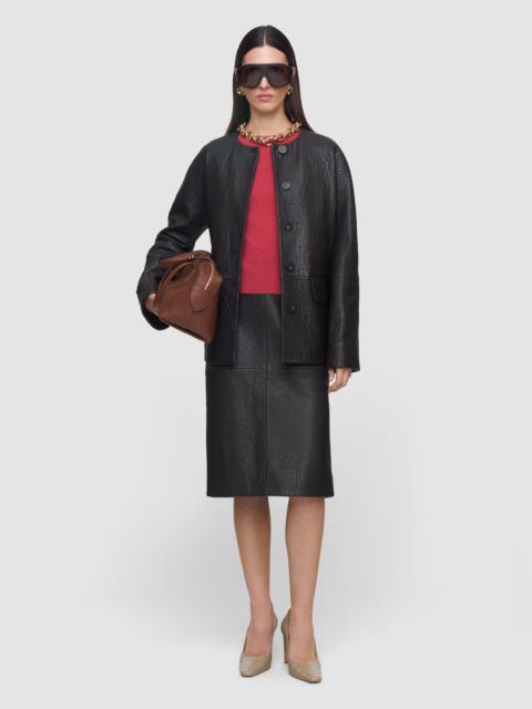 JOSEPH Shroff Pebble Leather Skirt