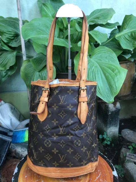 Other Designers Louis Vuitton × Vintage - Vintage Louis Vuitton Monogram Bucket GM Bag Brown (SD0052)