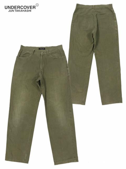 Undercover by Jun Takahashi Green Distress Denim Jeans