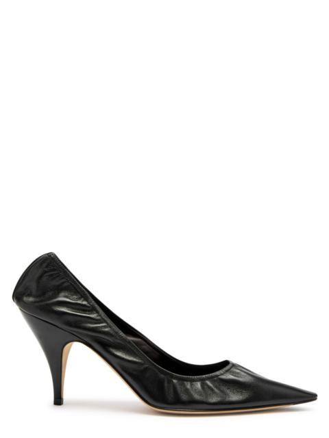 The Row Uxor 75 Leather Pumps