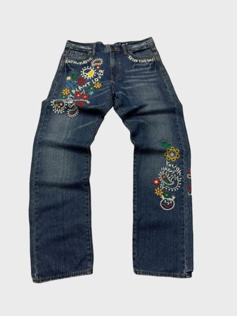 Hysteric Glamour Rough Natural Charm Embroidery Junya Watanabe Style Denim
