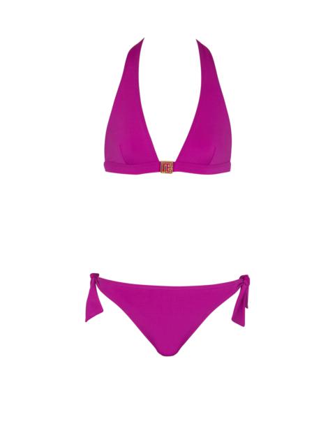 Balmain Two-piece PB logo swimsuit