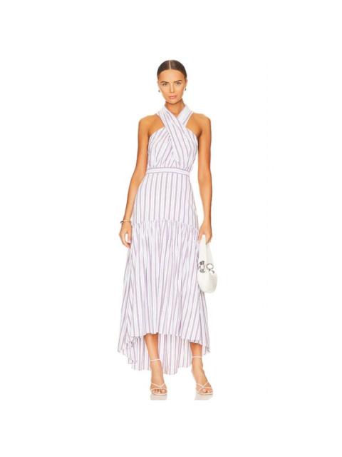 VERONICA BEARD New! VERONICA BEARD
Radley Striped Poplin Midi
Dress White Multi Sz 10 $598
