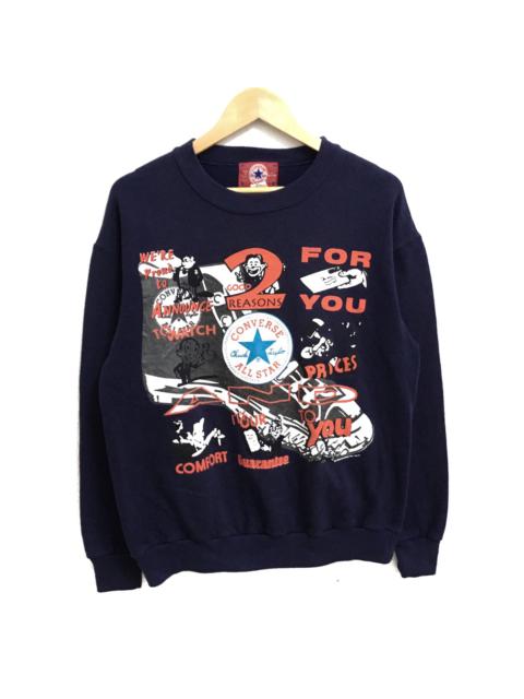 Other Designers Vintage - VINTAGE CONVERSE ALL STARS BIG LOGO CREWNECK SWEATSHIRT