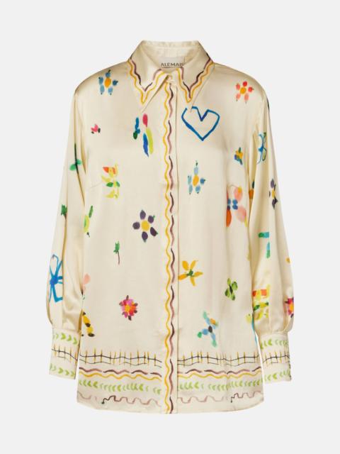 ALÉMAIS Sidi floral silk shirt