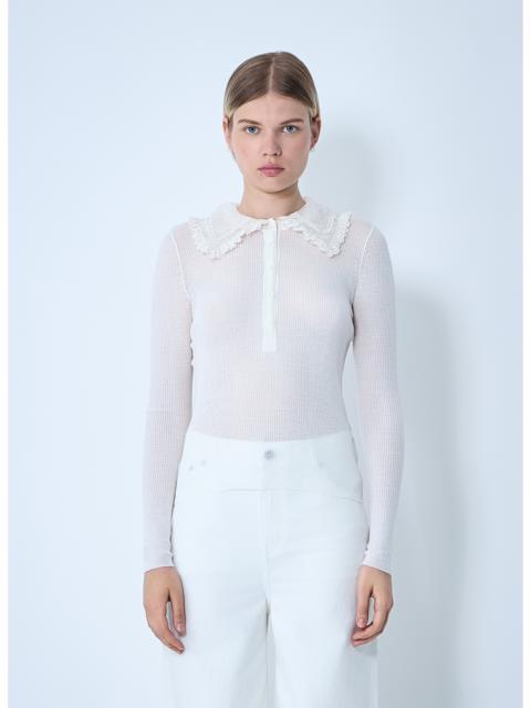 Chloé Women Collared Henley Top