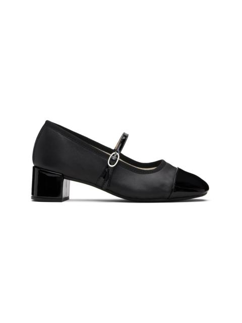 Repetto Black Georgiana 45 Mary-Jane Heels