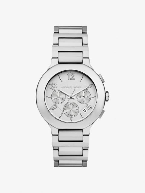 MICHAEL KORS Oversized Gramercy Silver-Tone Watch
