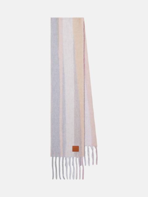 Loewe Striped alpaca and wool-blend scarf