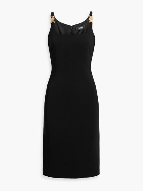 VERSACE Embellished crepe dress