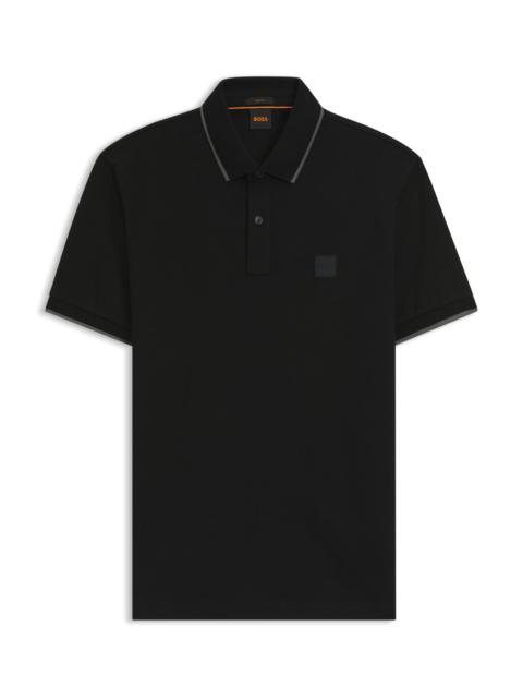 BOSS SLIM-FIT POLO SHIRT IN STRETCH-COTTON PIQUÉ