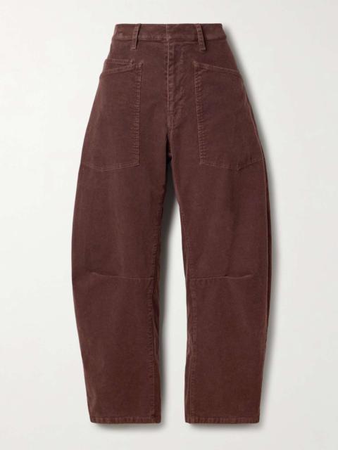 Shon cotton-blend corduroy tapered pants Merlot