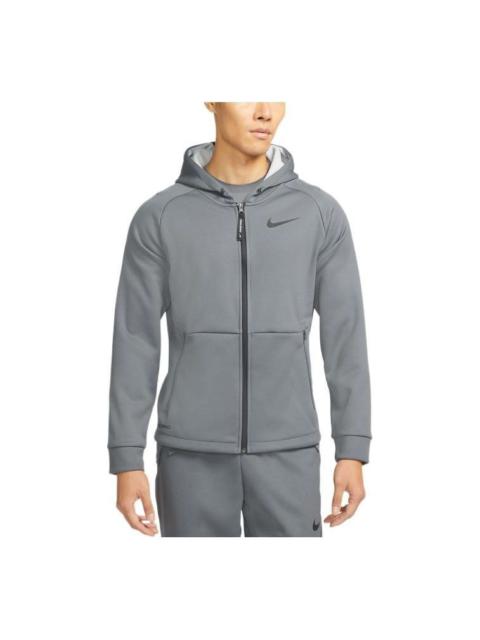 Nike Nike logo zipped hooded jacket 'Grey' DD2125-068