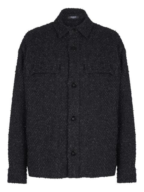 Balmain tweed shirt jacket
