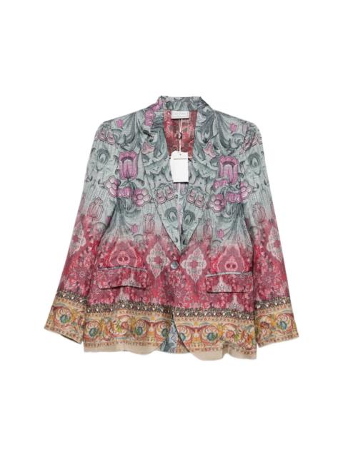 Pierre-Louis Mascia Silk single-breasted jacket