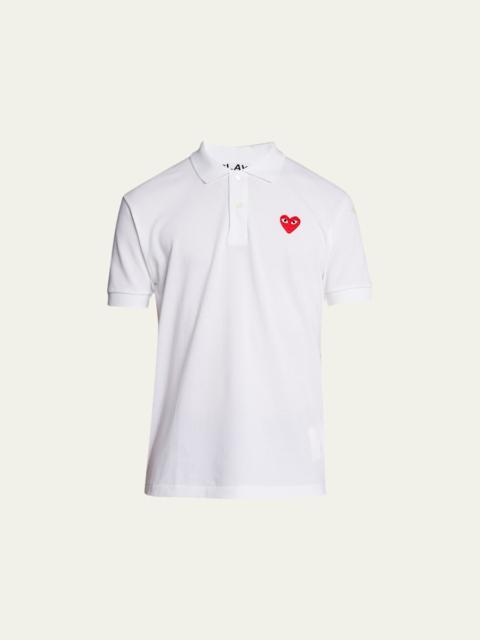 Comme Des Garçons Men's Polo Shirt with Heart