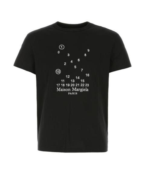Maison Margiela Man Black Cotton T-Shirt