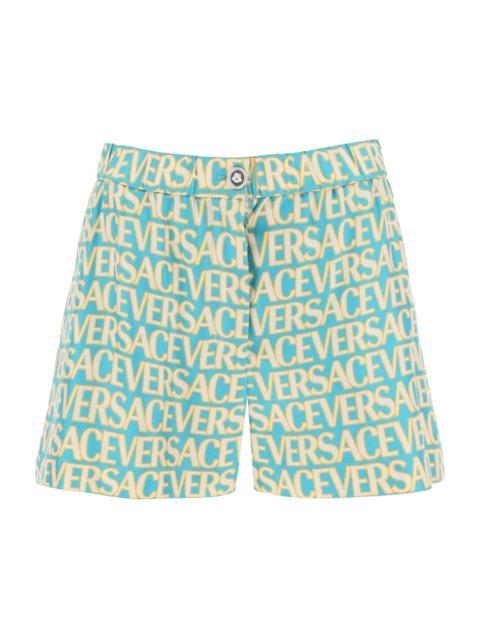 VERSACE Printed Silk Shorts