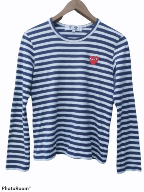 Comme Des Garçons Comme Des Garcons Play Longsleeve Stripe Tee