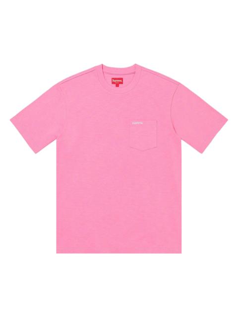 Supreme Supreme Short-Sleeve Pocket Tee 'Bright Pink'