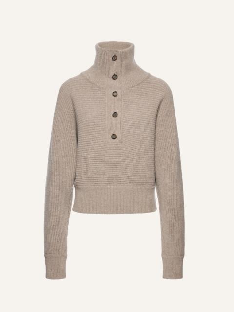 MAGDA BUTRYM Funnel neck sweater in taupe