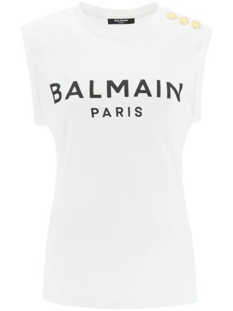 Balmain Logo Top With Embossed Buttons