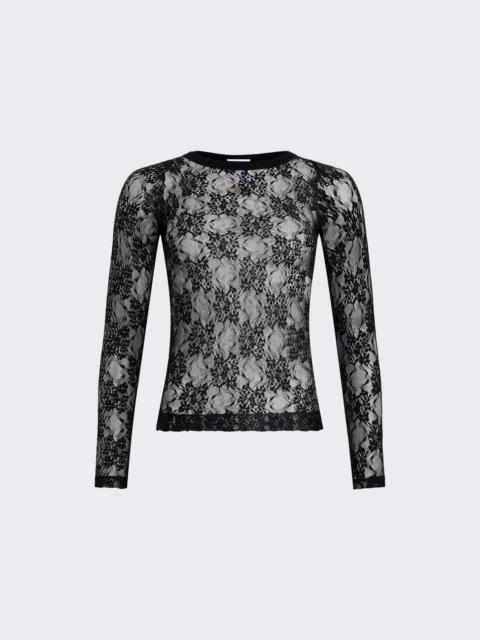 PATOU Second Skin Lace Top Black