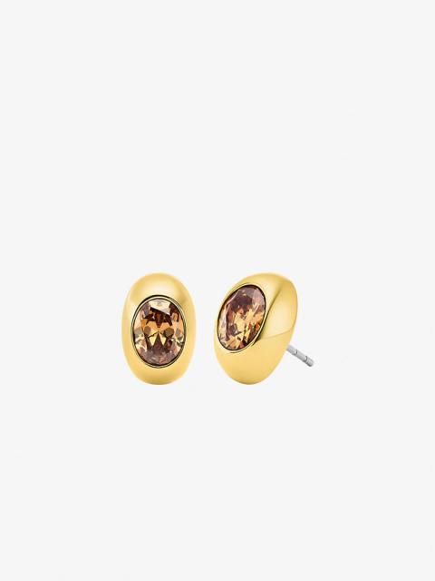 MICHAEL KORS Oval Stone Stud Earrings