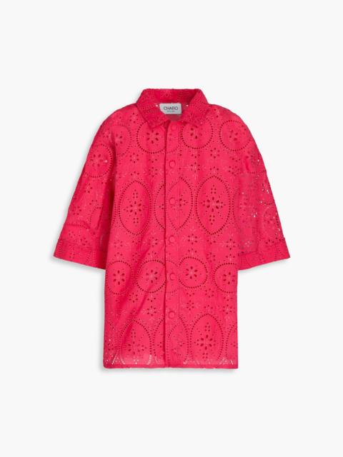 Charo Ruiz Isma broderie anglaise cotton-blend shirt