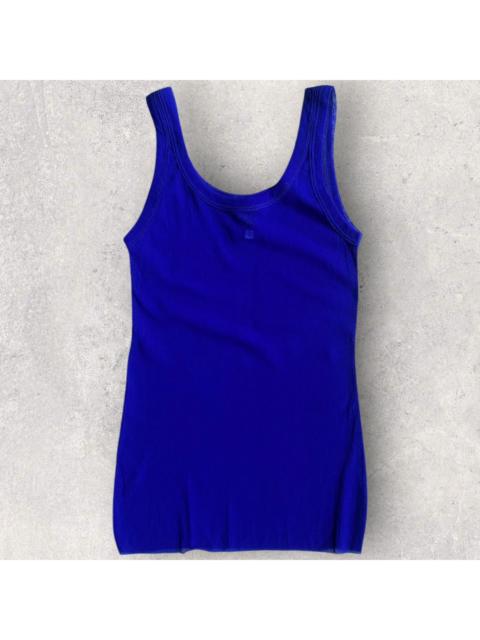 Jean Paul Gaultier JPG Electric Blue Sheer Mesh Tank Top