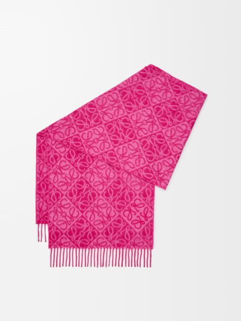 Loewe Anagram scarf in wool and cashmere