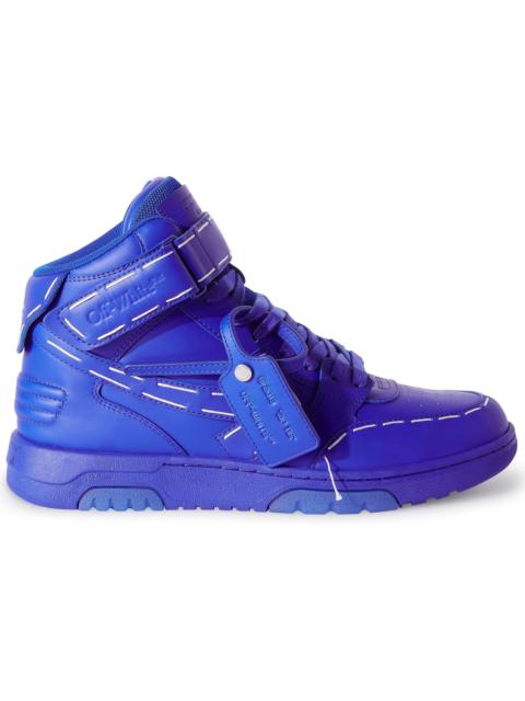 OFF-WHITE Out Of Office Low Sartorial Stitching Mid Top Blue Blue